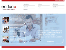 Tablet Screenshot of endurixstaff.com